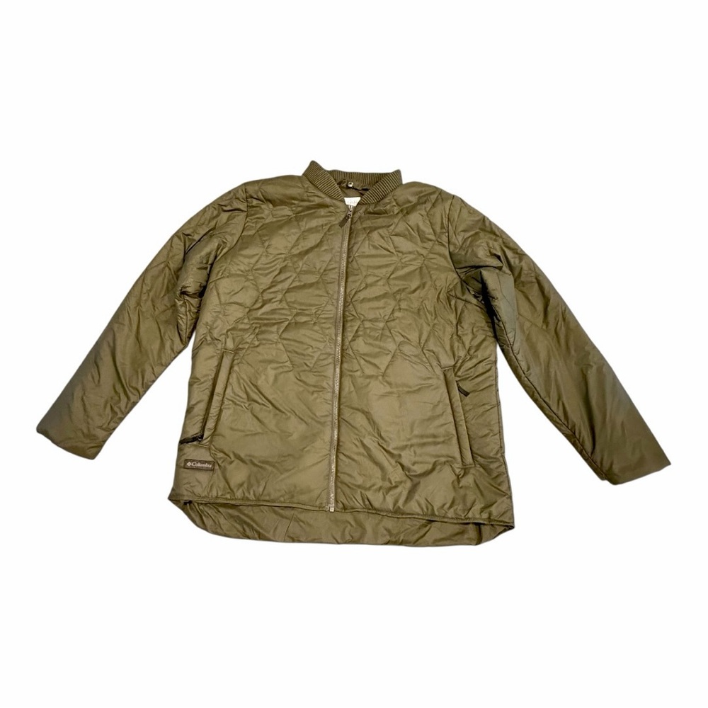 Columbia‎ Omni-Heat Quilted Insulated Jacket Olive Green Plus Size Womens 1X